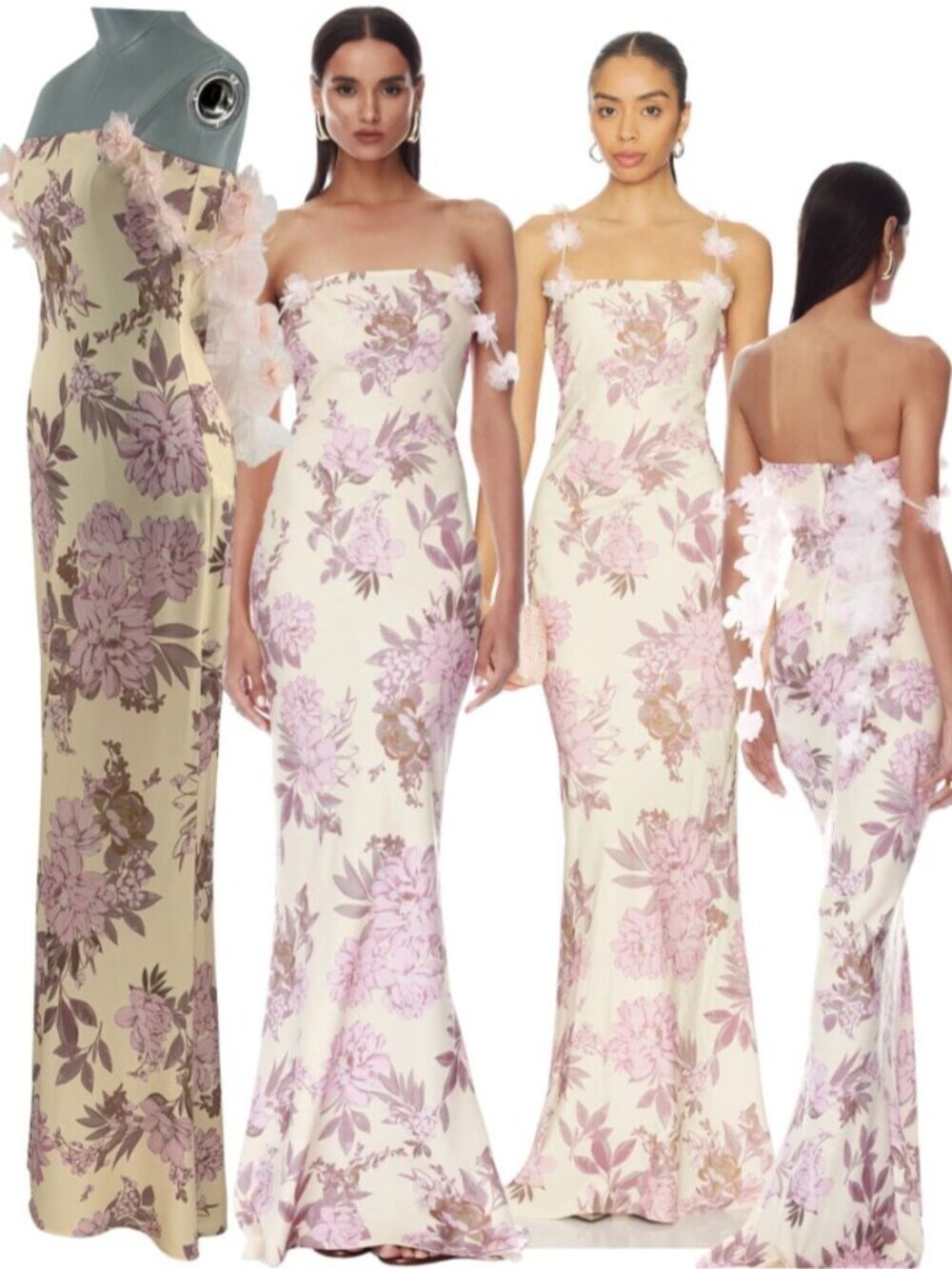 🆕 BRONX & BANCO 🧿 NWOT Magnolia Rosie Off the Shoulder Column Gown, Sz S US 4